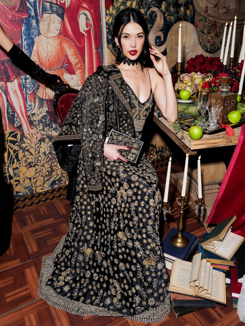 ALICE + OLIVIA DOMENICA EMBELLISHED GOWN - Picture 12 of 17